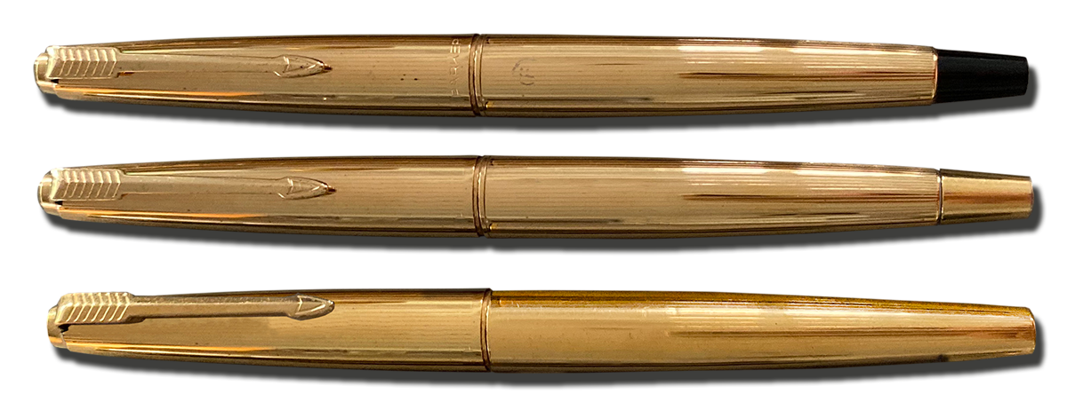 VINTAGE PARKER 65 GOLD PLATED BALLPOINT PEN-BOOTS CENTENARY-IMMACULATE. 