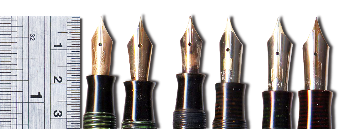 Parker Nib Size Chart